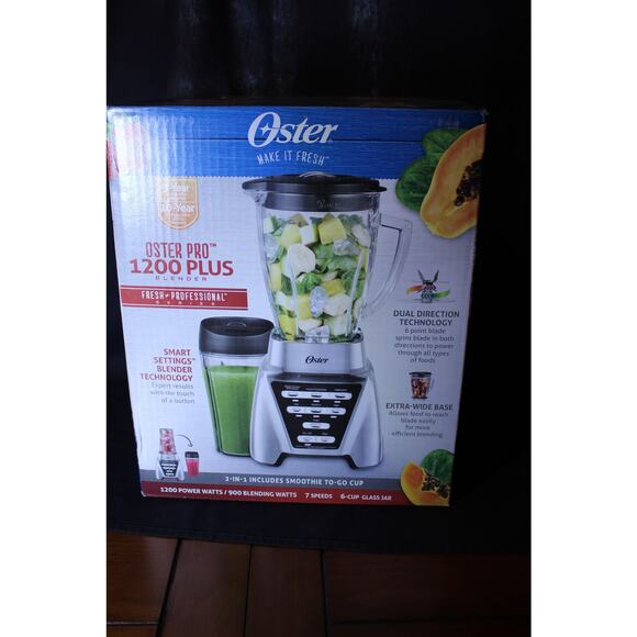 Oster Pro 1200 Plus Fresh Professional Series Blender w/ Smoothie Cup- New - Picture 1 of 10